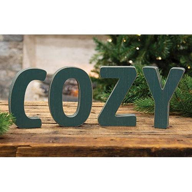 4 Set COZY Wooden Letters - The Fox Decor